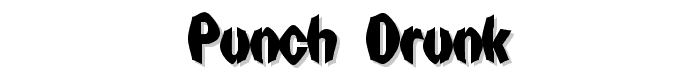 Punch Drunk font